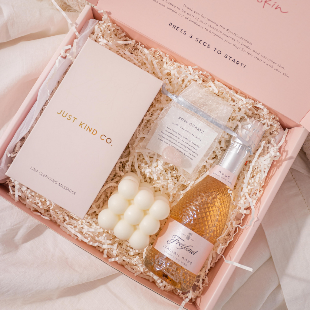 Self Care Spa Gift order Box / Love rose Quartz Crystal Collection Set