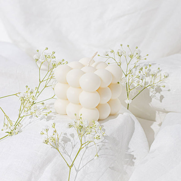 Soy wax bubble candle